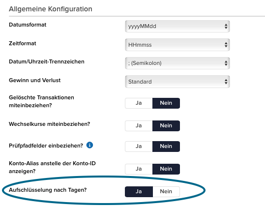 Allgemeine Konfiguration