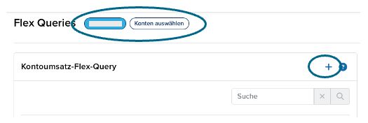 Erstellen der Flex Query