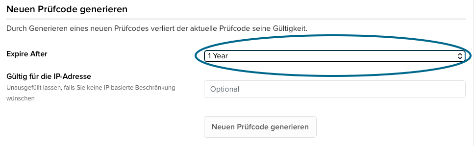 Flex-Web-Service - Tokengültigkeit